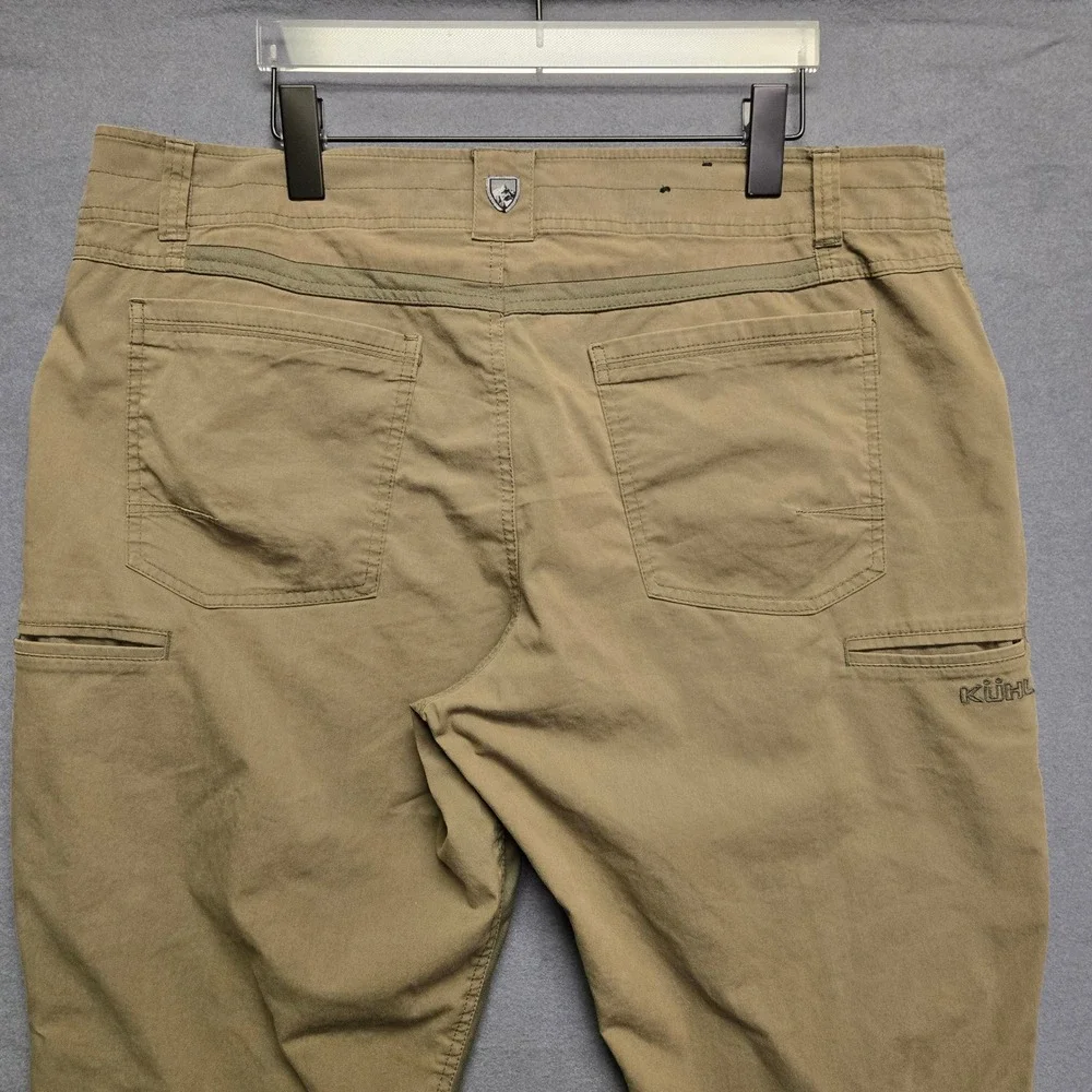 KUHL Free Radikl Hiking Pants 38x30 Khaki Tan Stretch Enduro Cargo Outdoor